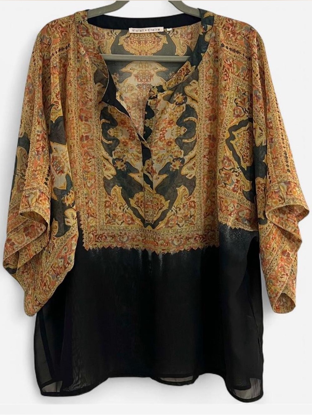 Violet + Claire Bohemian Oversized Top
